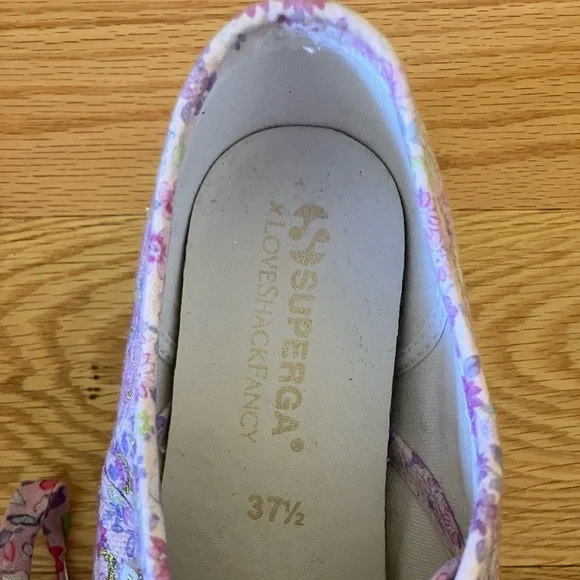 LOVESHACKFANCY x SUPERGA sneakers, sz 37 1/2 - Picture 3 of 5